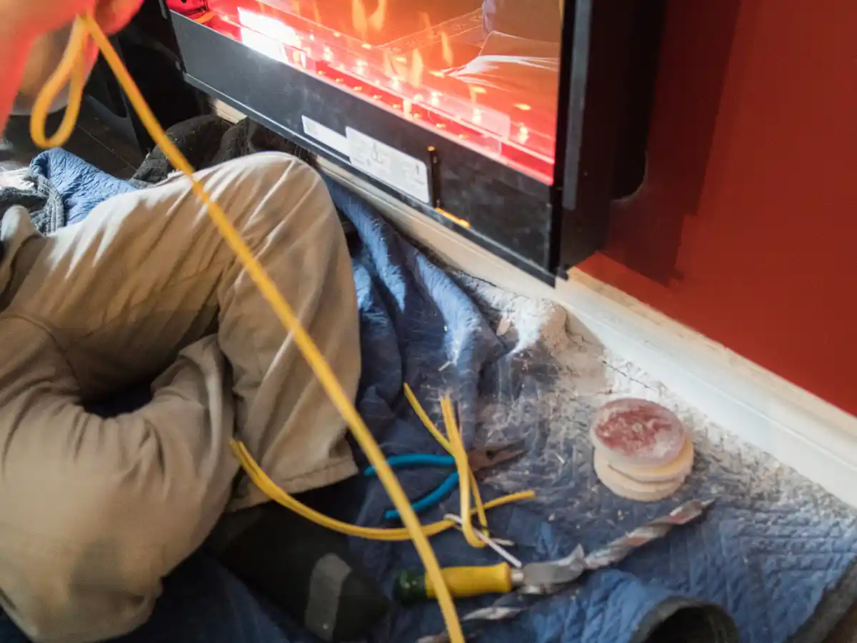 Another fireplace repair photo